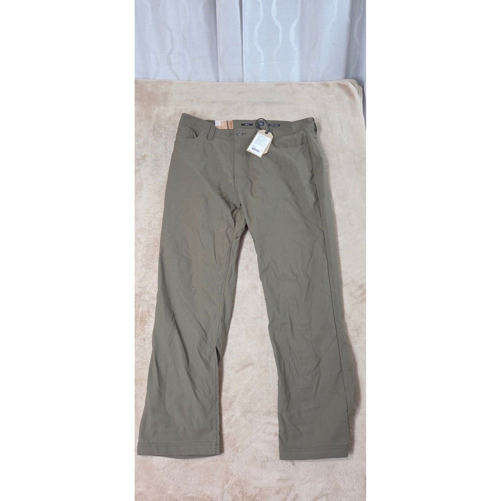 Prana Brions Slim Pants Men's II Size 40x(30) Green Hiking Outdoors 1965551 NEW